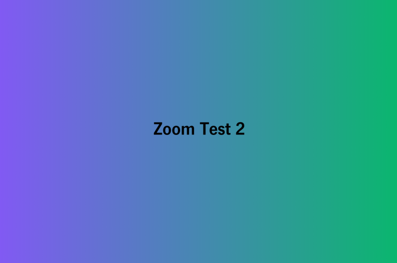 Zoom Test 2