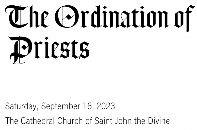 The Ordination of Priests