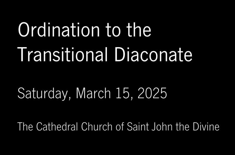 Ordinations to the Transitional Diaconate